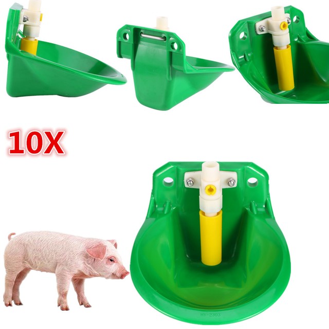 10pcs Livestock Pp Water Drinker Feeder For Sheep Pig Hog