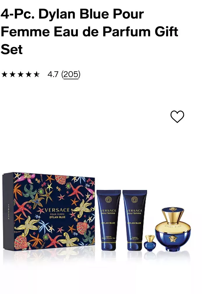 Versace Dylan Blue Pour Femme 4PCS EDP Women Gift Set