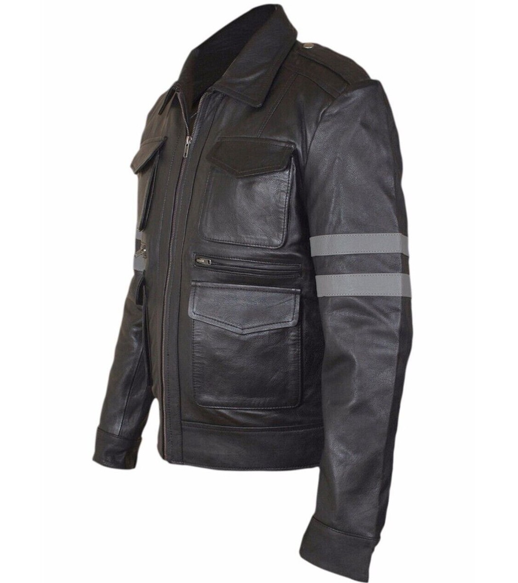 Resident Evil 6 Classic Leon Kennedy RE6 Game Lambskin Black