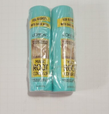 L'OREAL Paris MAGIC ROOT COVER UP Gray Concealer Spray    MEDIUM BLONDE - 2 Pack