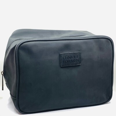 S CLINIQUE FOR MEN BLACK TOILETRY BAG IDEAL FOR OVER NIGHT TRIP OR