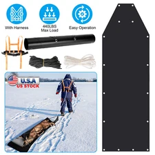 Deer Drag Sled with Rope Harness and Handle Game Hauler Sled Hunting Accessories