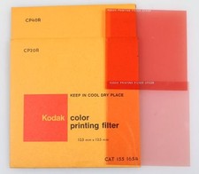 3 1/2 X 3 1/2 INCH COLOR PRINTING FILTERS, SET OF 2, RED