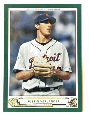 JUSTIN VERLANDER 2005 UD Origins Young Stars Rookie card #241 