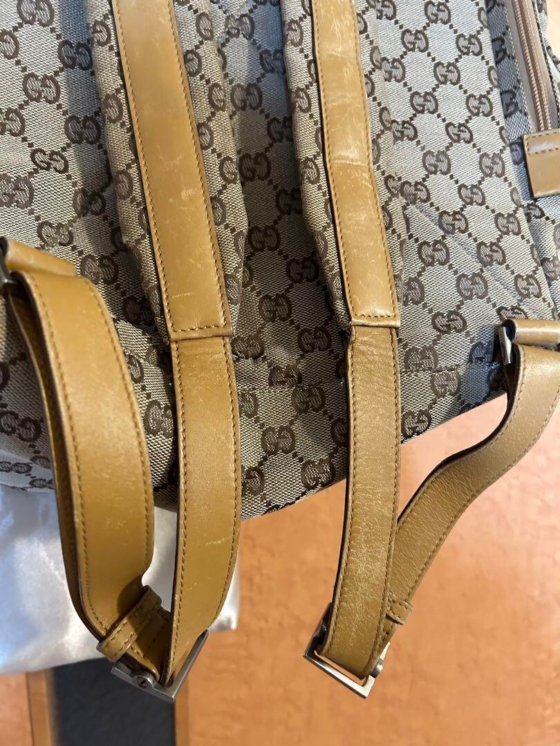 Authentic GUCCI gg canvas drawstring mother's bag… - image 10