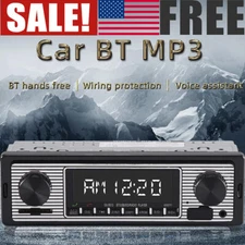 Bluetooth Car Stereo Retro Car FM Radio Smart MP3 Player Auto FM Radio Receiver