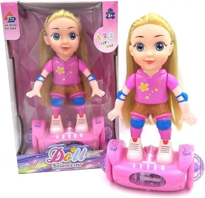 PEBBLE HUG Mädchen Blenden Lichter LED & Musik Baby Mädchen 360 Grad Spin für 3+ Alter
