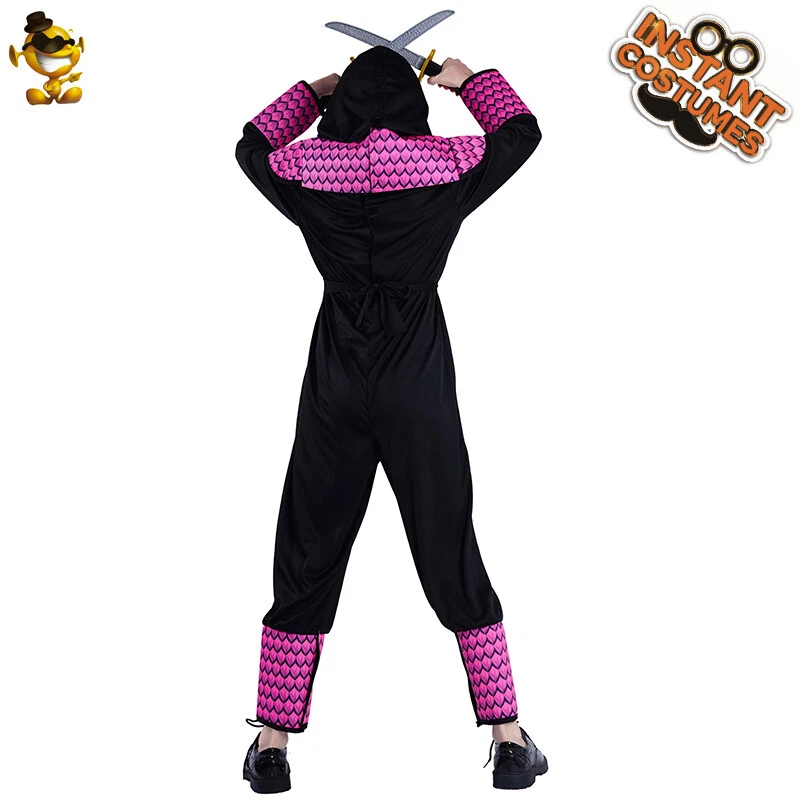 Disfraz de Ninja para Niñas para Fiesta de Rol Rosa Ninja Disfraz de Juegos con disfraces para Niños Foto 2 de 4