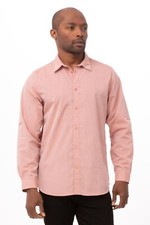Chef Works Herren Modern Chambray Cinnamon SHC06 Kochhemd UVP &pound;31 #RAIL
