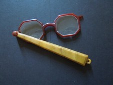 J2220 ART DECO BAKELITE LORGNETTES OPERA/READING GLASSES SCARCE SEE DES