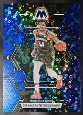Giannis Antetokounmpo 2022-23 Mosaic BLUE FAST BREAK PRIZM Insert Card #'d 02/85