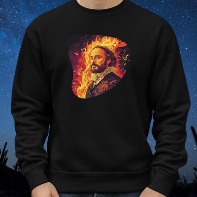 Shakespeare in Flammen Sweatshirt Kuschelig und Perfekt für jeden Anlass Sbis4XL