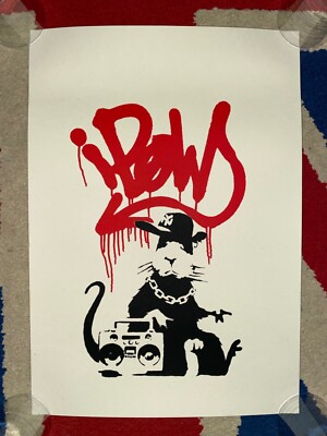 West Country Prince (WCP) BANKSY Gansta Rat Screen Print Limited