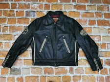 Diesel Vintage Biker Giacca IN Pelle DSL Quadrifoglio Nero Casual Tg. : M Tip