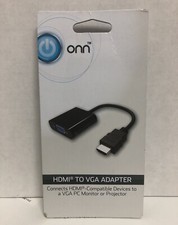 ONN HDMI To VGA Adapter for Laptops, PC, Monitors, Projectors Many VGA Devices