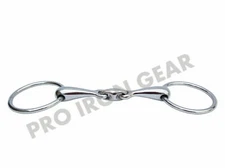 Loose Ring Snaffle Horse Bit With Oval Link Stainless Steel