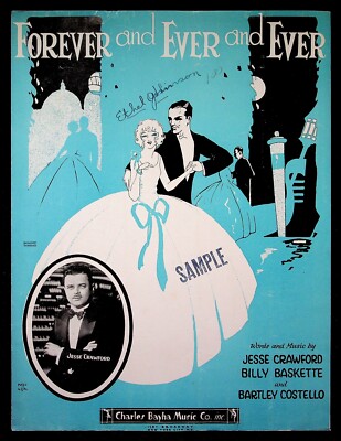 Sheet Music::FOREVER AND EVER AND EVER::Jesse Crawford  1929