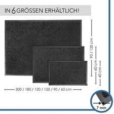 Schmutzfangmatte Sauberlaufmatte 40x60 60x90 90x120 90x150 90x300 120x180