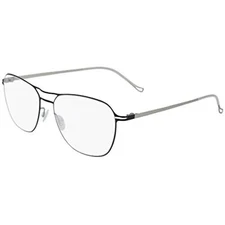 NEW MARCHON AIRLOCK PURE 4002 001 Black & Silver Titanium Eyeglasses 55mm & Case