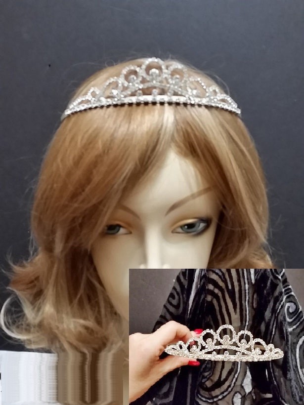 Tiara Crystal Rhinestone Wedding Bridal Crown Headband Prom  display picture 1