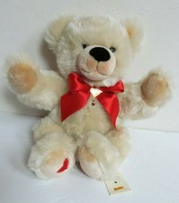 Steiff Romeo Valentines heart bear 2006 Swarovski ruby crystal.Necklace