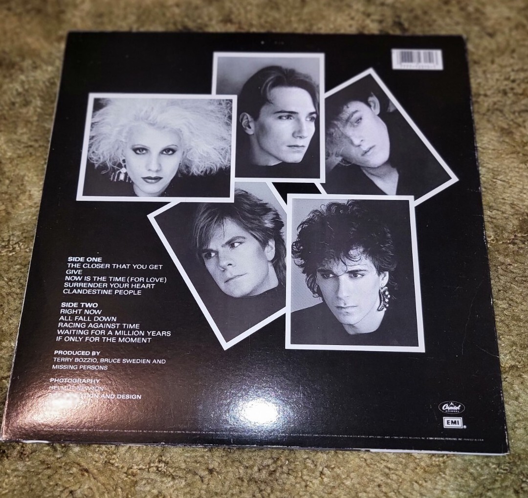 MISSING PERSONS RHYME & REASON LP PROMO Dale Bozzio Vinyl Rare