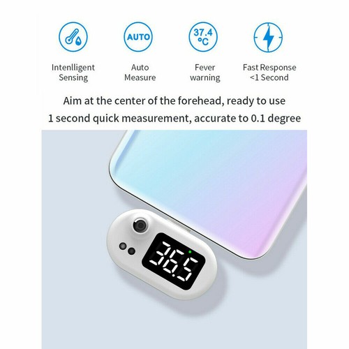 Thermomètre infrarouge intelligent sans contact support iOS iPhone portable - Photo 5 sur 5