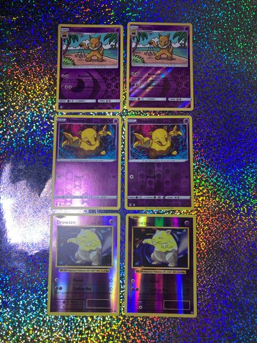 Pokemon TCG Reverse Holo: 60/149 Hypno (x2); Drowzee 061/203 (x2) & 49/108 (x2)