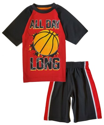 Boys Shorts Outfit Set Shirt Mesh Basketball Jersey Baby Toddler 2 PCS Athletic