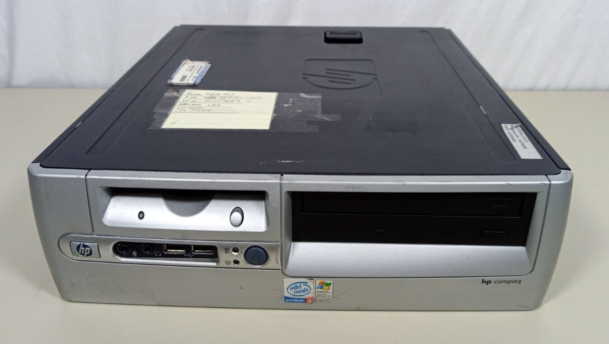 Vintage HP Compaq Agency Series PD1068P Compact Desktop Slim
