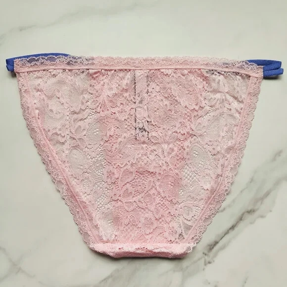 Victoria's Secret The Lacie Paisley Encaje Bikini Panty Bonita Flor Talla S/M Foto 3 de 4