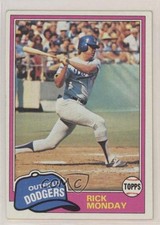 1981 Topps Rick Monday #726 4ye