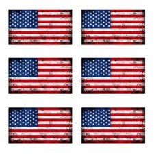 American Flag Decal USA Sticker Pack 6pk