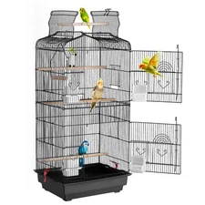 Bird Flight Cage 39 in Hanging Metal Parakeet Cage for Cockatiels Parrot