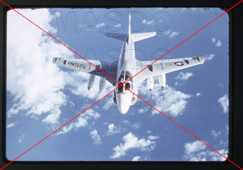A062 - 35mm Duplicate Aircraft Slide - KA-6D Intruder 152628 NH515 VA-65 over VN