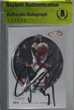 BAS 2000-01 Fleer Futures Jason Terry #62 Beckett Auth Sticker Auto 3c7