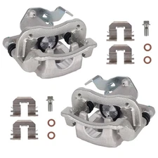 KUSATEC 19B6455 19B6454 Rear Disc Brake Caliper with Bracket fit for Hyundai ...