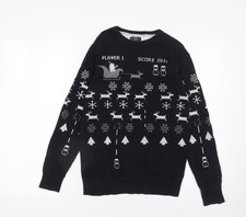 Schwarzer Pullover Pulli Jungen UK-Gr&ouml;&szlig;e 14 Jahre NEXT