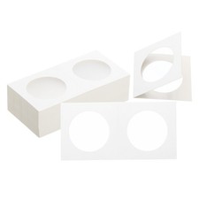 2 x 2 Coin Flips, 50 Pack 35mm Cardboard Coin Holder Paper Coin Holders