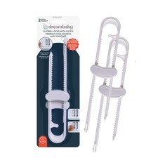 Dreambaby Sliding Cabinet Handle Door Lock- 2 Pack - Child Proofing Safety La...