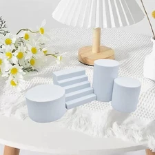 4 Pieces Product Photography Background Props Display Riser Stands Geometric