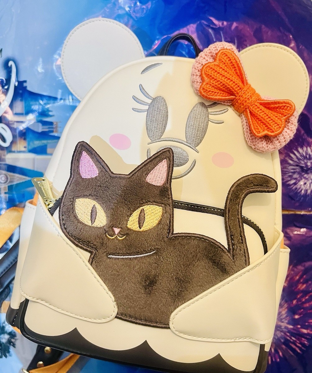 Disney Parks 2025 Halloween Minnie Mouse Ghost Cat Backpack Bag