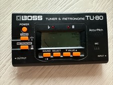 Boss TU-80 Tuner and Metronome for Acoustic Electric Guitar or Drums