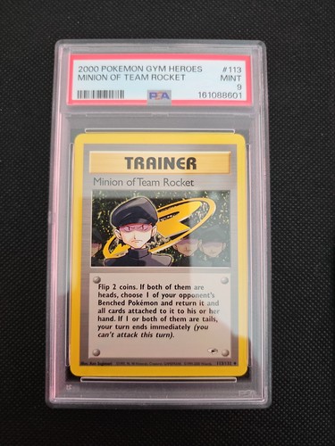 Minion of Team Rocket (Unlimited) graded PSA 9 for sale on eBay