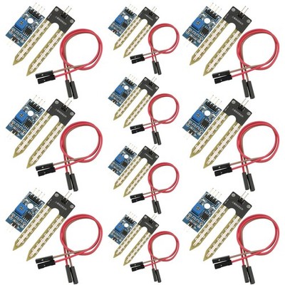 10Pcs Soil Moisture Sensor Kit LM393 3.3-5V