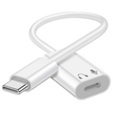 USB C to Lightning Audio Adapter, USB Type C Male to Lightning Female Earphone C