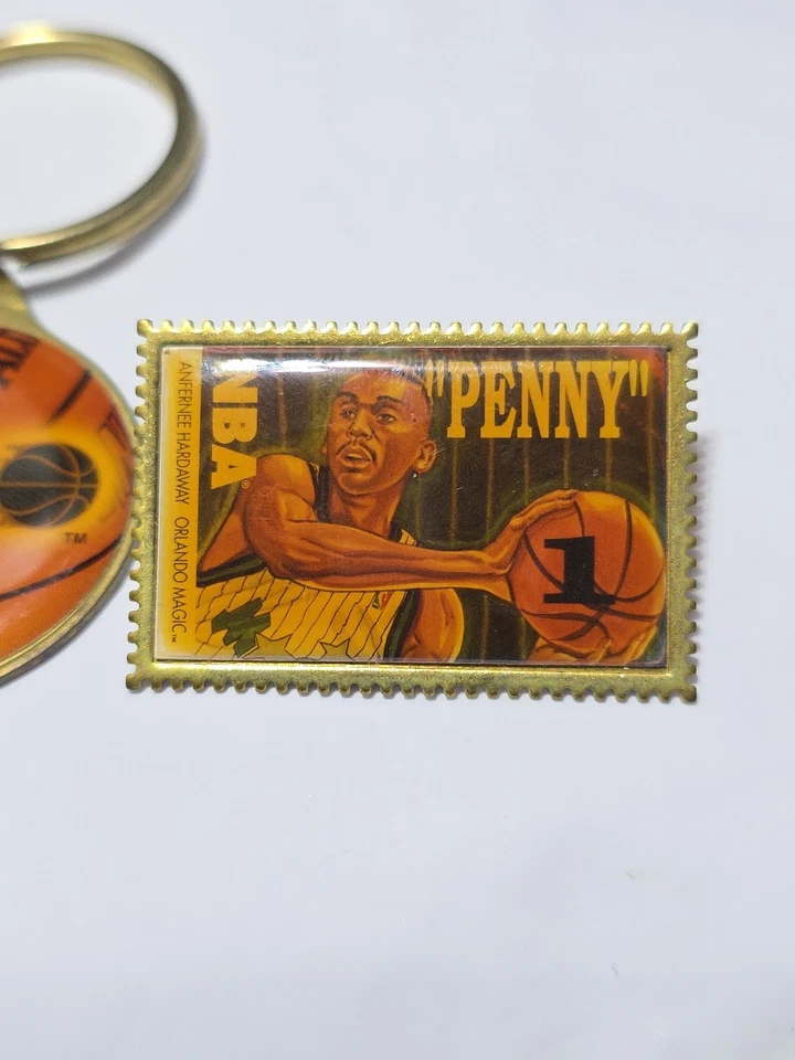 Shaquille O'Neal Penny Hardaway Orlando Magic Vintage NBA Pin  Basketball Key  - Image 2 of 4