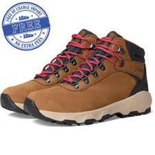 Women's Columbia Newton Wander Hiking Shoes Elk/Sunset Red B - Medium, Authentic