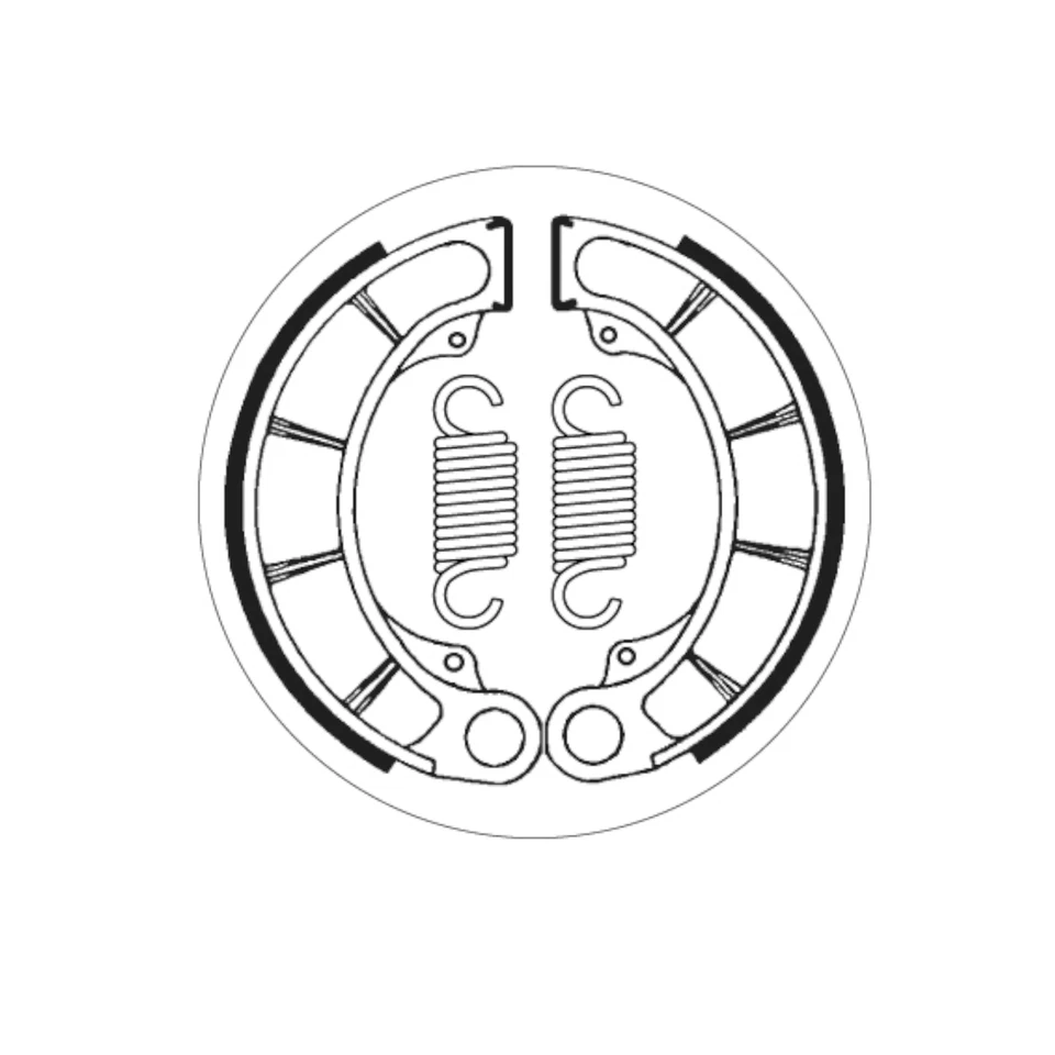 Zapatas de freno traseras SBS para HONDA CX 500 C 1982 Foto 2 de 4