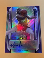 2022 LEAF Metal Draft Marcus Carr Blue Prizm Rookie Autograph 25/50 RC AUTO